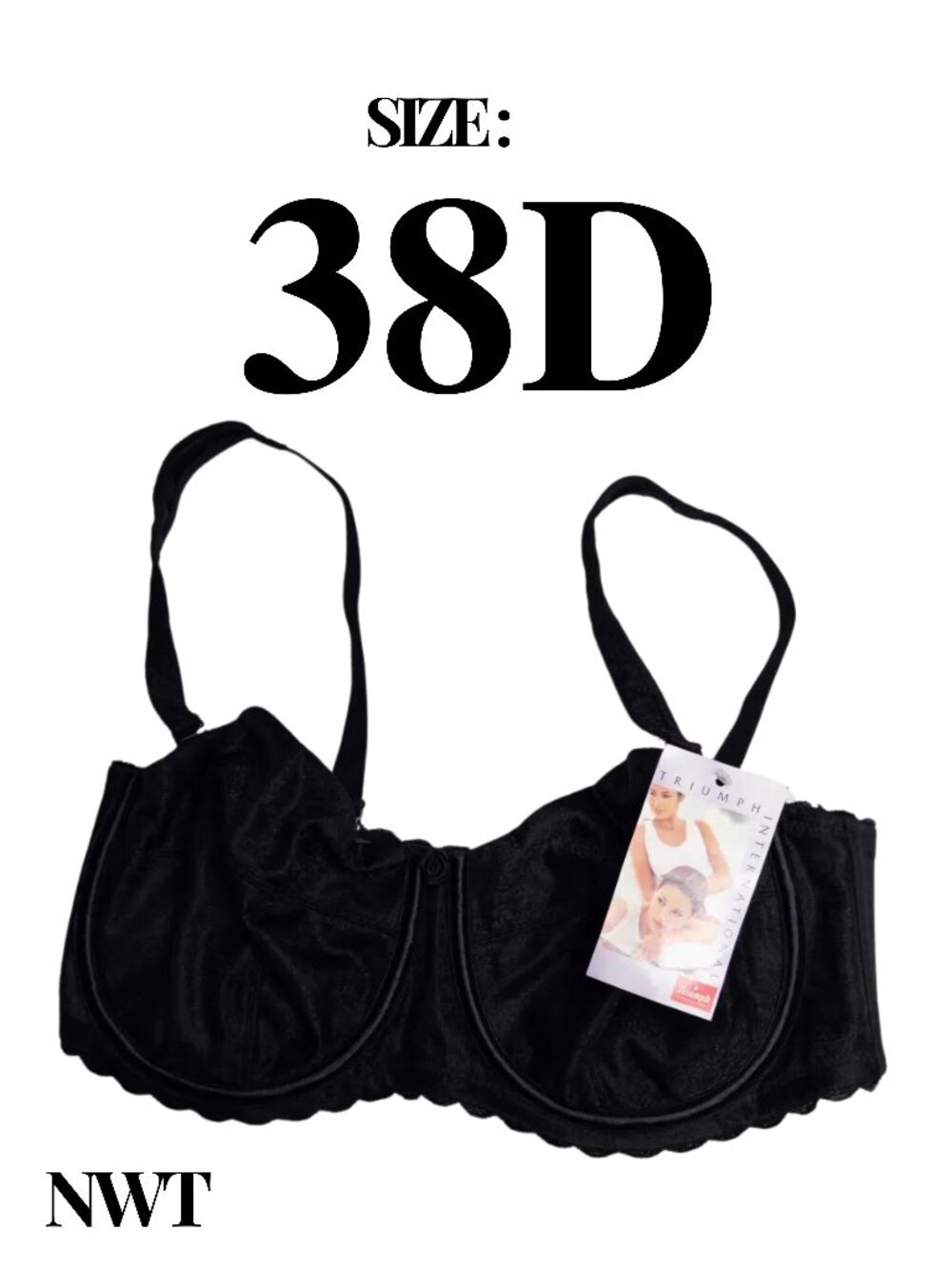 Triumph — NWT — Full Coverage Underwire Bra — Size 38D